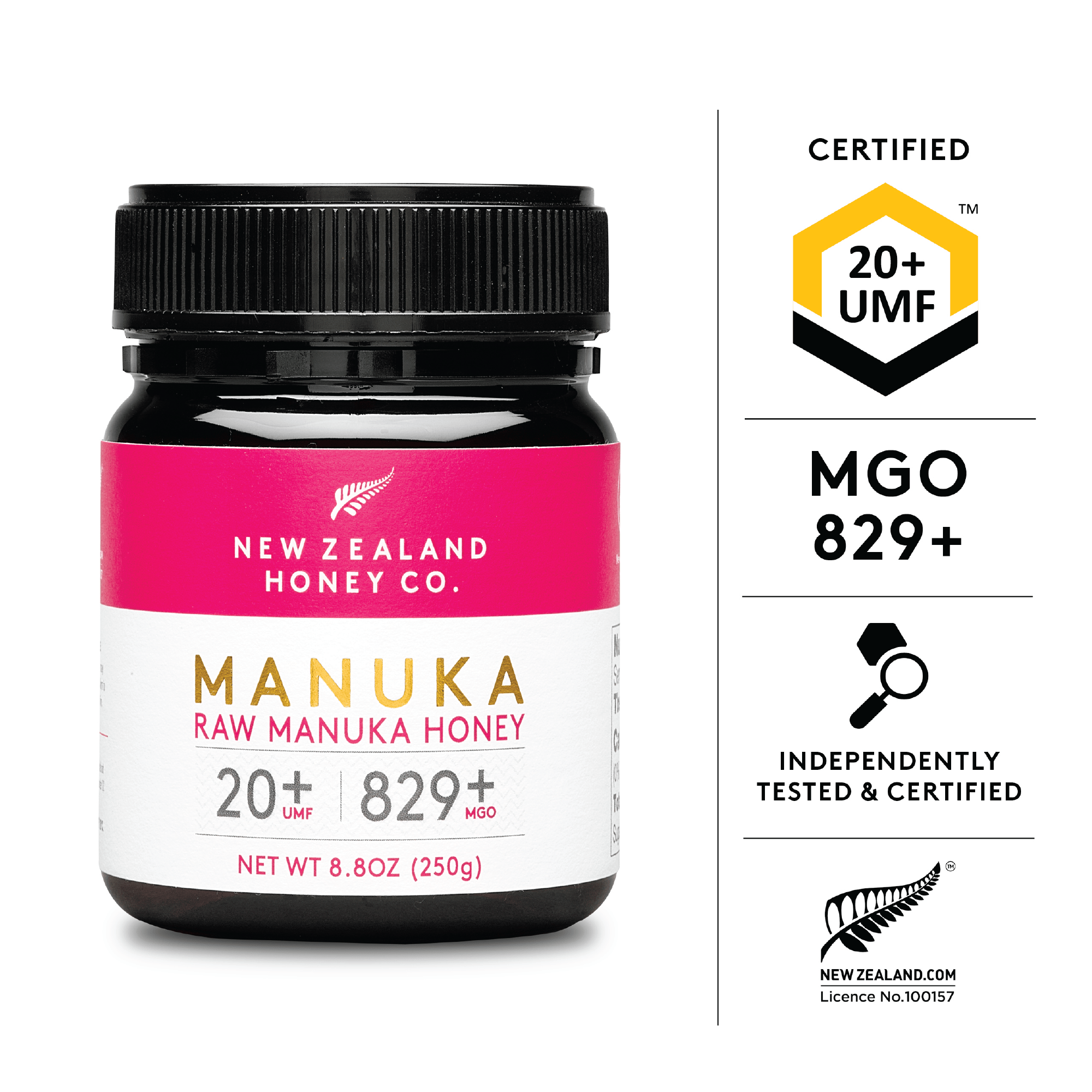 Manuka Honig UMF™ 20+ | MGO 829+ - New Zealand Honey Co. DE