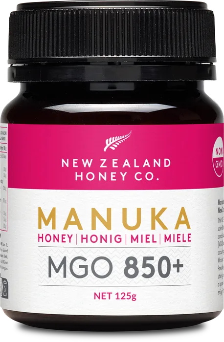 MGO 850+ Manuka honey, 125g jar