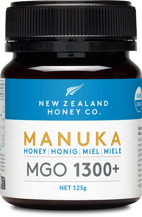 MGO 1300+ Manuka honey, 125g jar